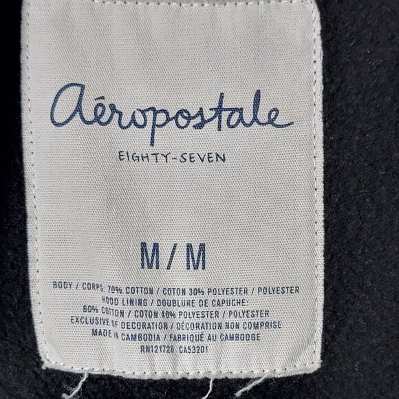 Aeropostale Womens Y2K 2000s Graphic Embroidered Full Zip Hooded Jacket Medium - Picture 10 of 11